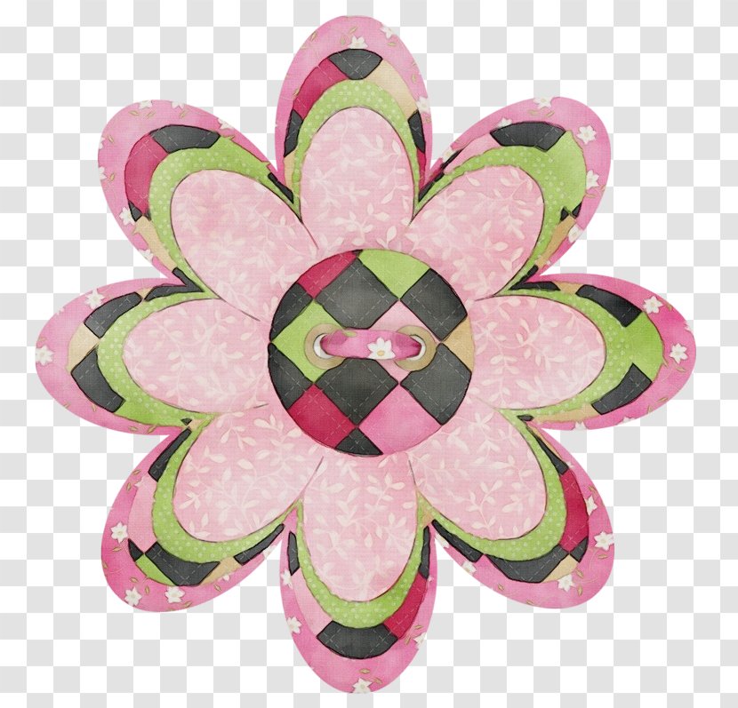 Pink Green Petal Pattern Flower - Magenta Plant Transparent PNG