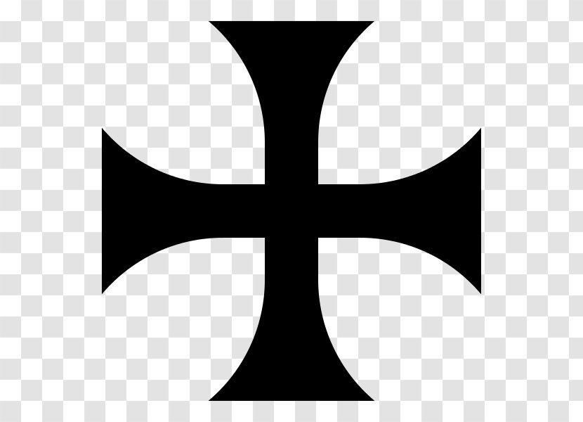 Iron Cross Maltese Christian Pattée - Watercolor Transparent PNG