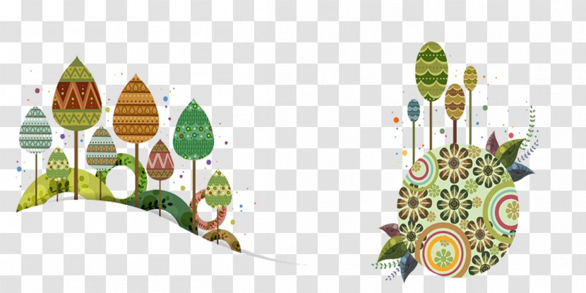 Euclidean Vector Adobe Illustrator Template - Fairy Tale Style Decorative Background 1 Transparent PNG
