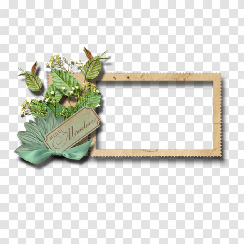 Picture Frame - Ppt - Watercolor Floral Border Creative Vector Material Transparent PNG