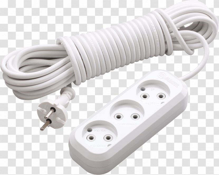 Extension Cords Makel Surge Protector Ground Electricity - Color Transparent PNG
