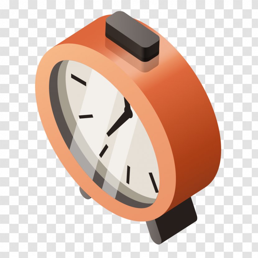 Alarm Clock - Vector Red Transparent PNG
