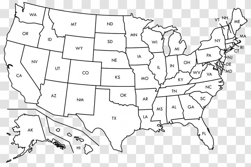 United States Blank Map World American Civil War - Frame Transparent PNG