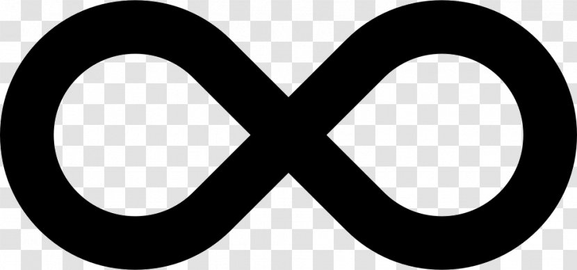 Infinity Symbol Clip Art - Black And White Transparent PNG