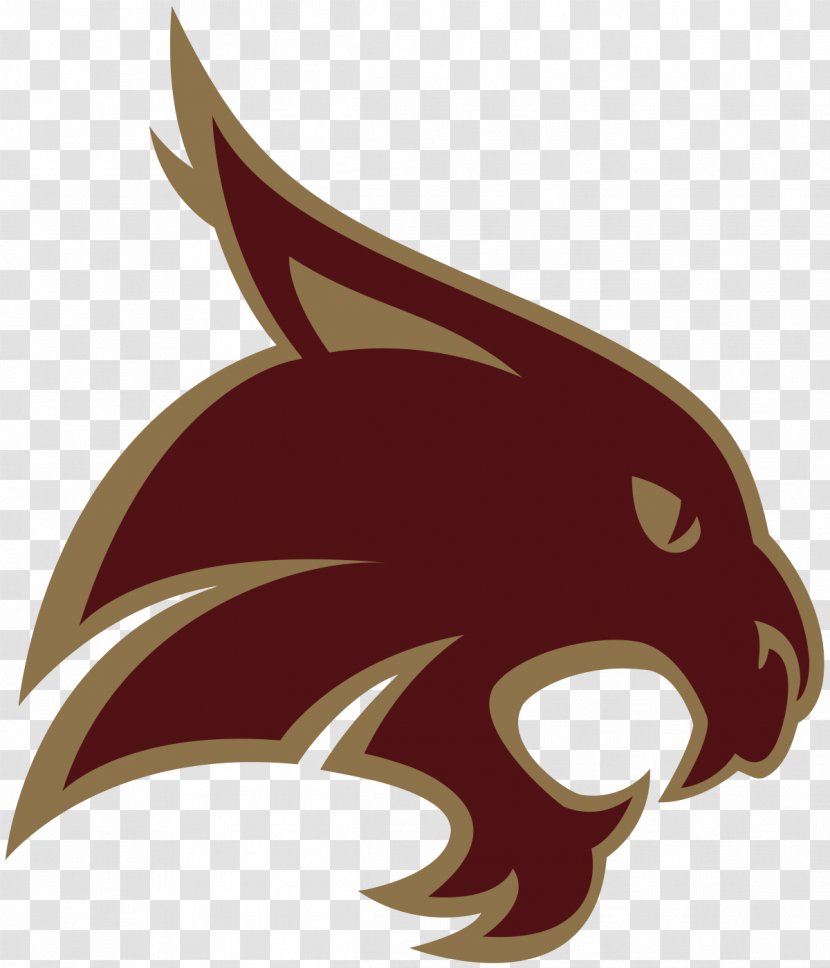Texas State University Of At Austin Bobcats Football South Alabama Louisiana - Head - Mascot Logo Transparent PNG