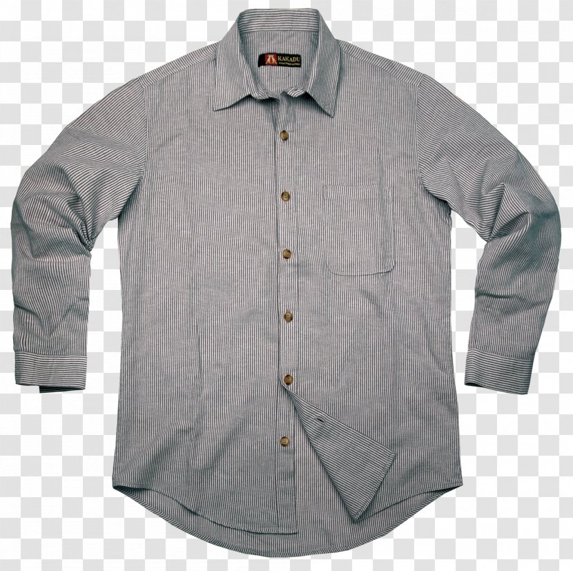 Long-sleeved T-shirt Dress Shirt Clothing - Blue Strip Transparent PNG