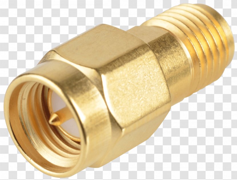 Brass SMA Connector Adapter Phone Radiall Transparent PNG