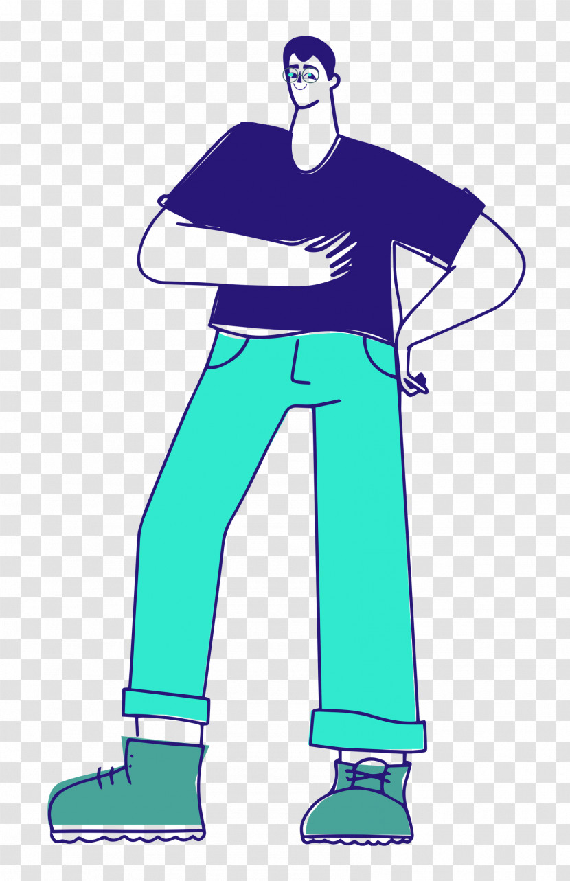 Boy Standing Transparent PNG