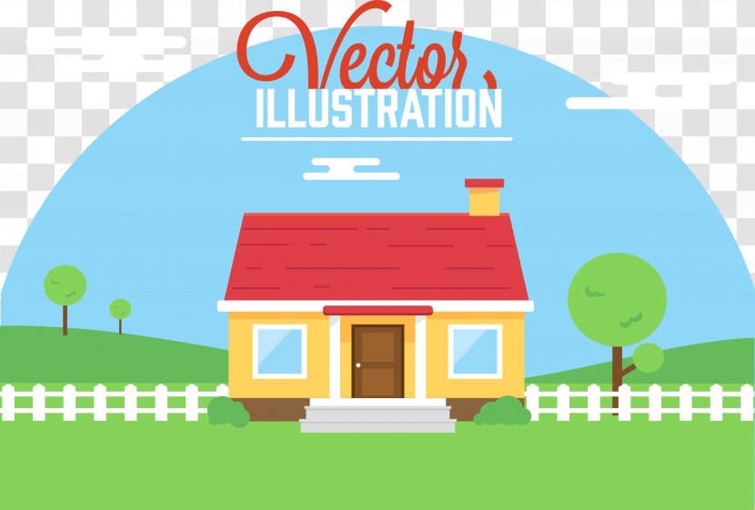 Townhouse Cottage Illustration - Energy - Vector Small Farm House Transparent PNG