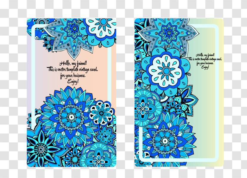 Wedding Invitation Convite Euclidean Vector Blue Marriage - Mobile Phone Accessories - Flowers Invitations Transparent PNG