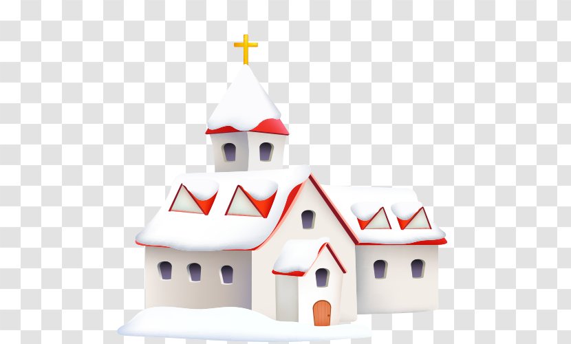 Snow Winter Computer File - Christmas Decoration - Church Transparent PNG