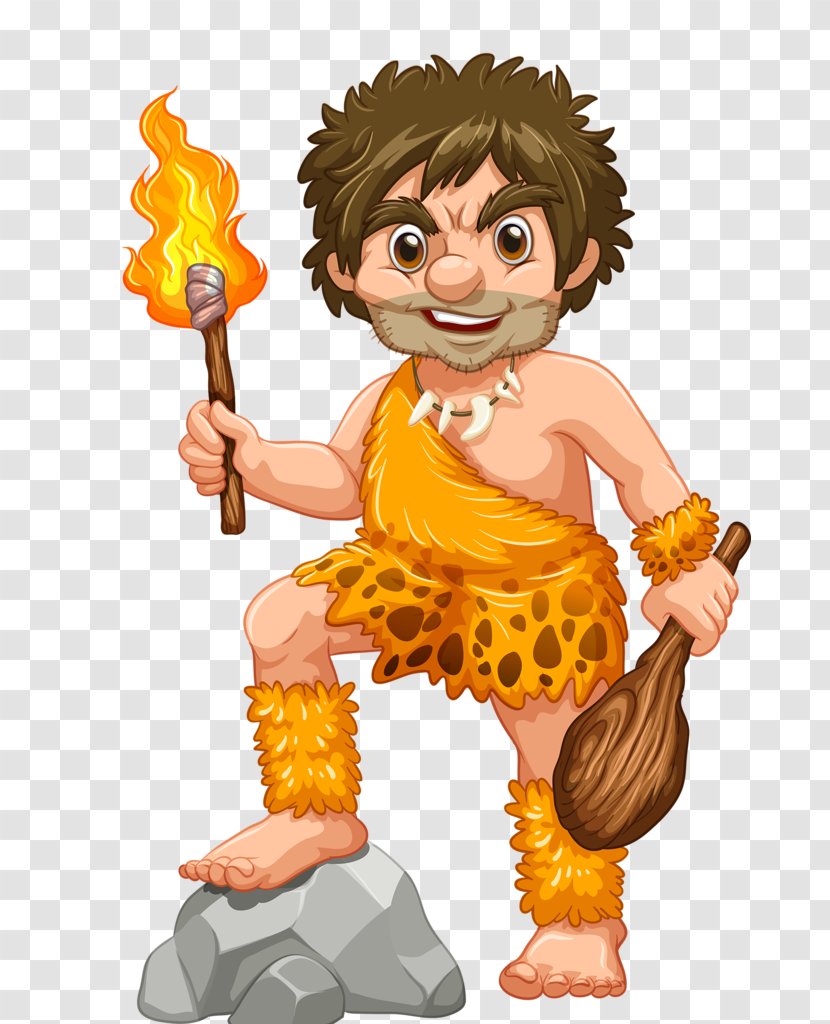 Stone Age Caveman Vector Graphics Stock Photography Royalty-free - Royaltyfree - Historic Transparent PNG