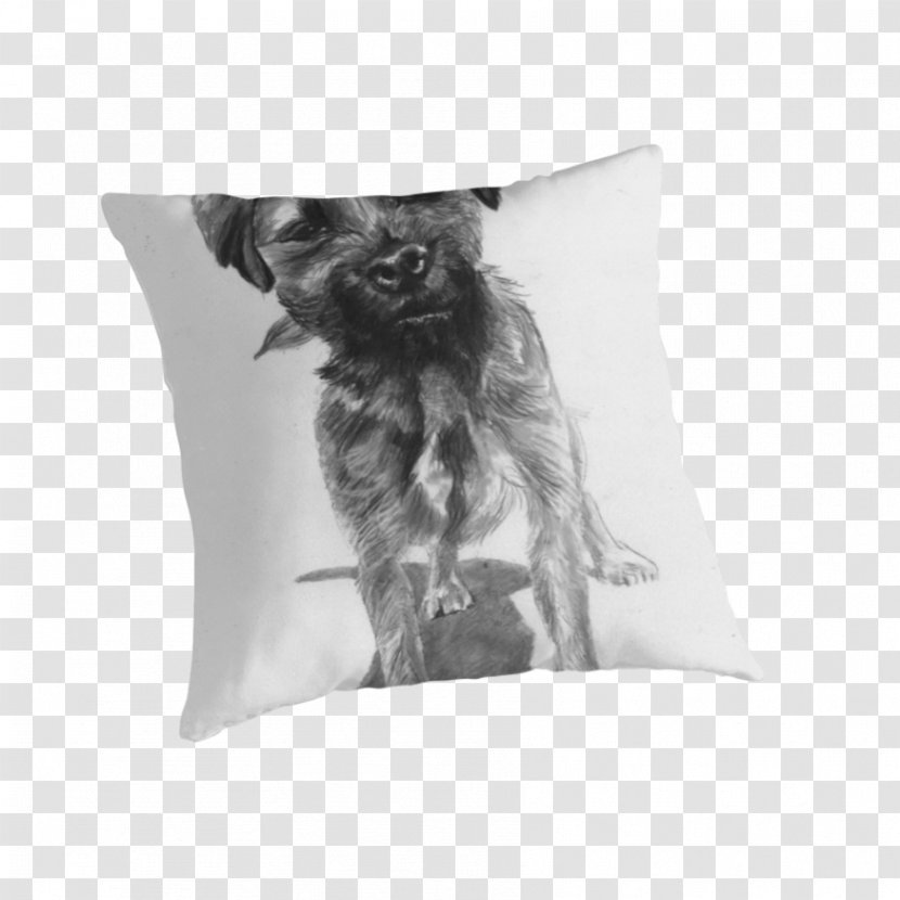 Border Terrier Throw Pillows Dog Breed Cushion - Pillow Transparent PNG