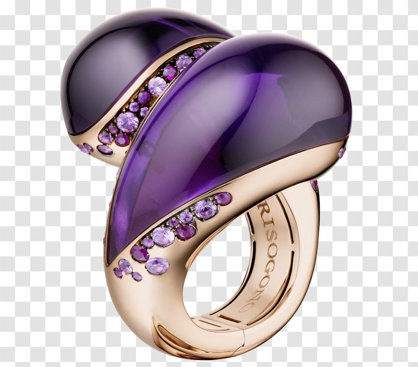 De Grisogono Ring Jewellery Amethyst Cabochon Transparent PNG