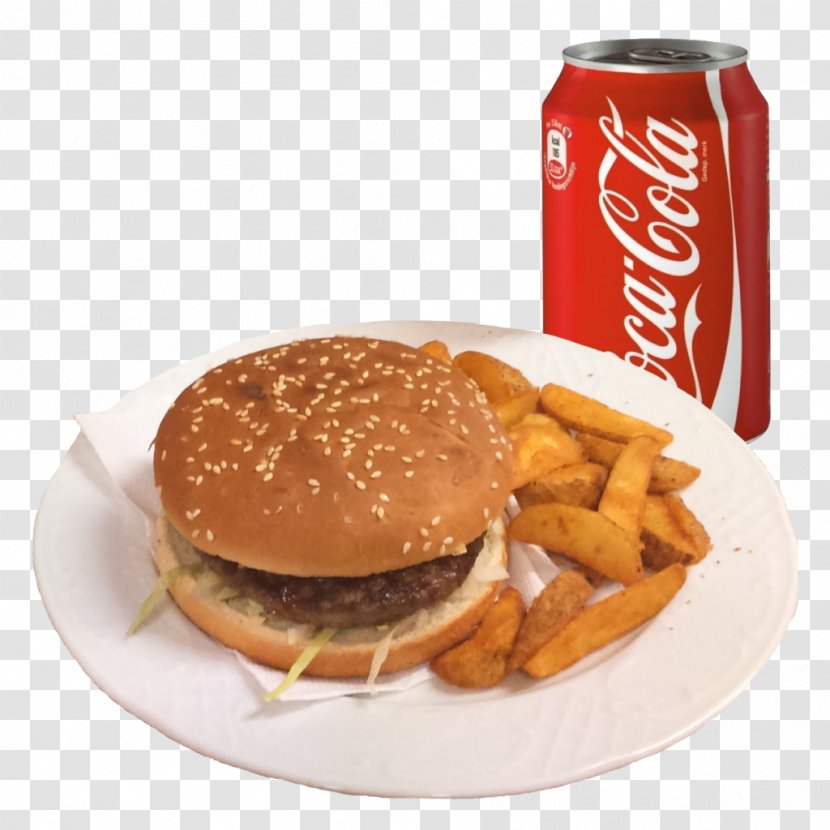 French Fries Hamburger Barbecue Breakfast Sandwich Cheeseburger - Kids Meal Transparent PNG