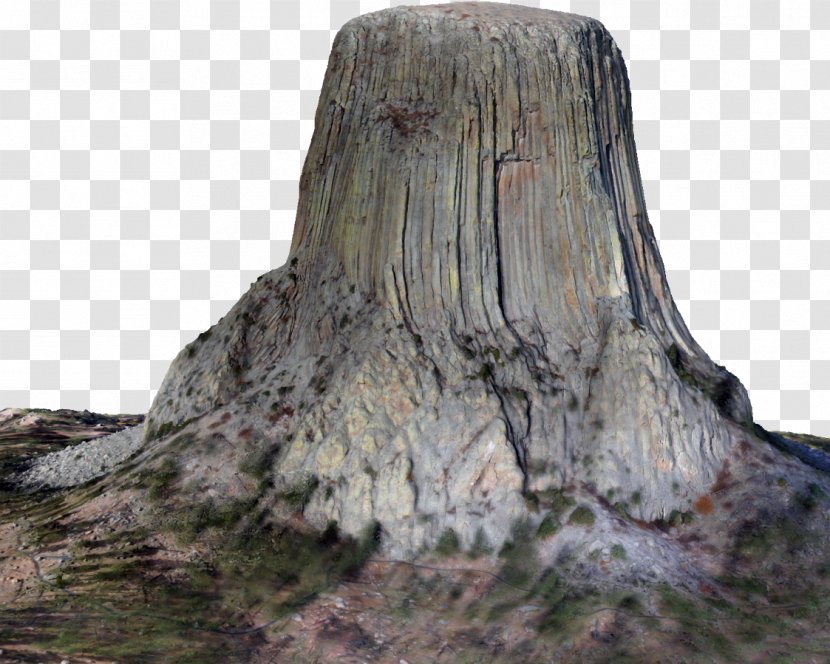 Devils Tower Tree Stump Volcanic Plug Rock - Devil's Town Transparent PNG