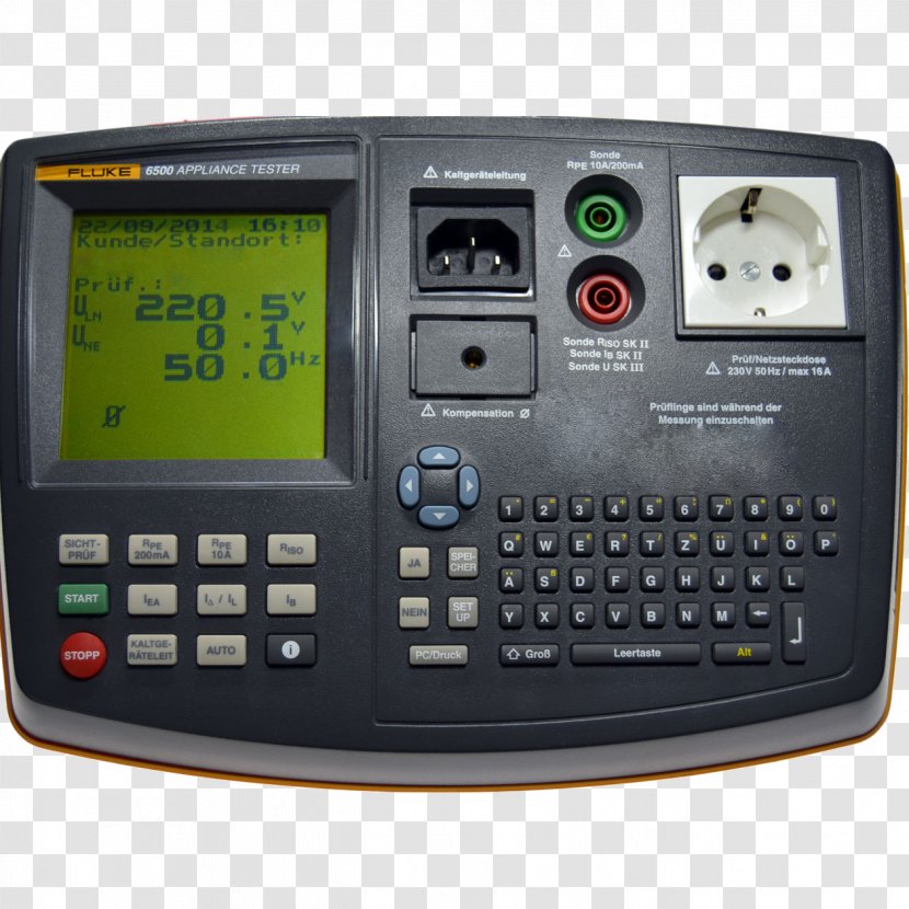 Fluke Corporation Multimeter Electronics Portable Appliance Testing Measuring Instrument Transparent PNG
