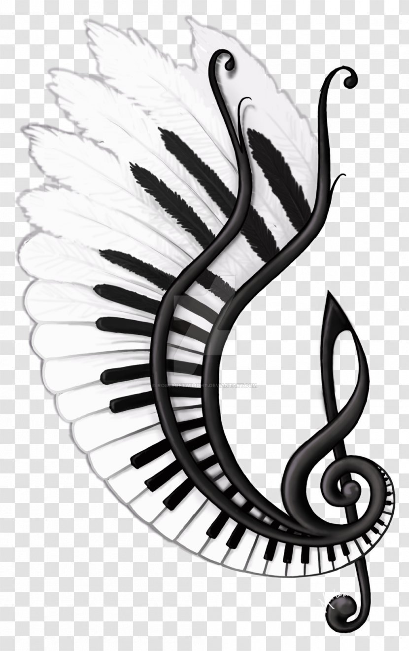 Drawing Musical Note Sketch - Heart - Song Transparent PNG