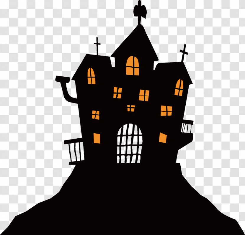 Haunted House Halloween - Architecture - Castle Steeple Transparent PNG