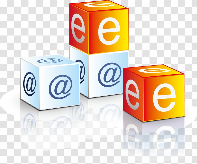 3D Computer Graphics - Stereoscopy - E And Cube Transparent PNG