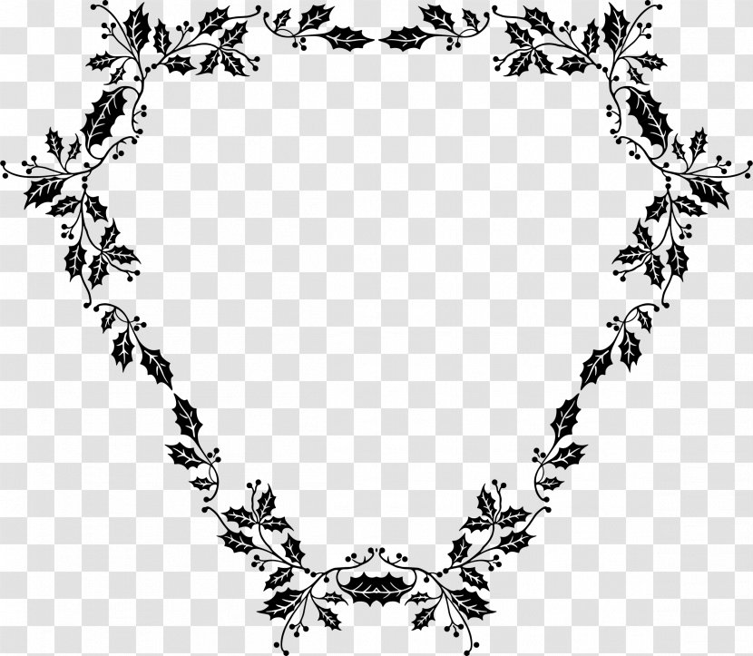 Monochrome Black And White Photography - Floral Frame Transparent PNG