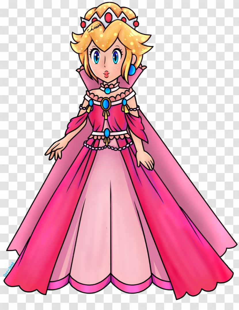 Princess Peach Super Mario Odyssey Run Daisy - Cartoon Transparent PNG