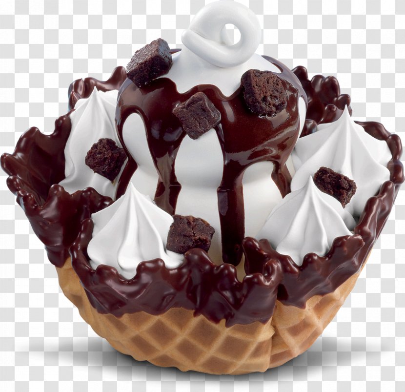 Sundae Chocolate Brownie Ice Cream Waffle Fudge Transparent PNG