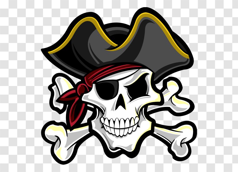 Skull And Crossbones Piracy Human Symbolism Bones - Jolly Roger Transparent PNG