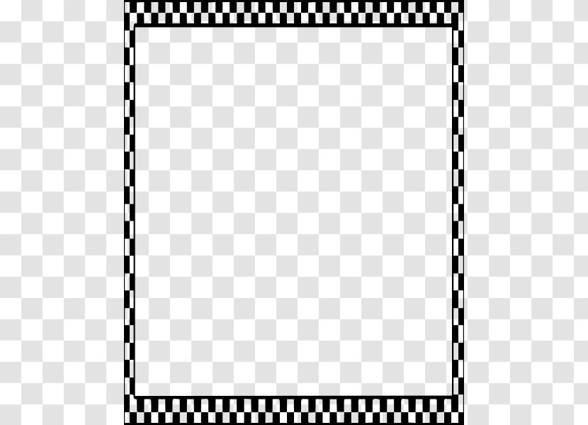 Draughts Checkerboard Auto Racing Clip Art - Black - Checkered Border Cliparts Transparent PNG
