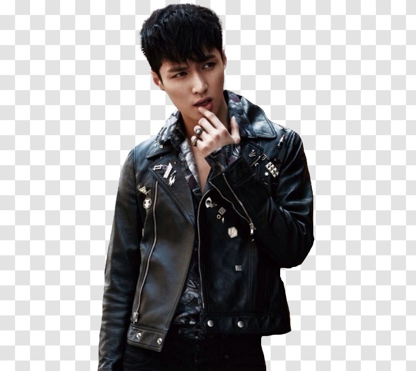 Leather Jacket Yixing Zhang EXO Don't Mess Up My Tempo - Clothing - Exo M Transparent PNG