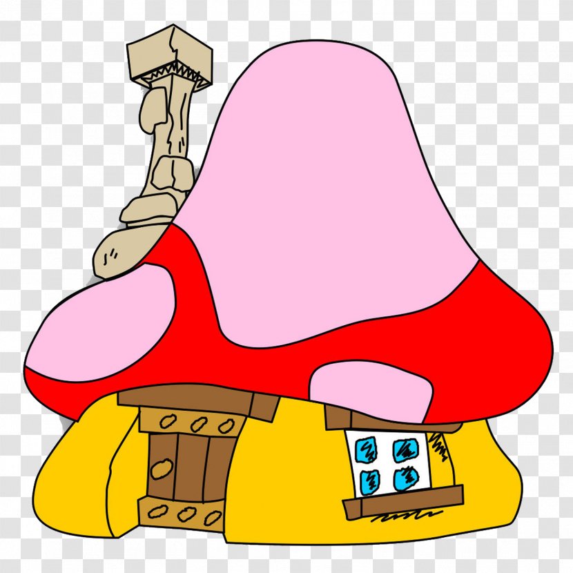 Brainy Smurf Papa Grouchy Smurfette Clip Art - Smurfs 2 - Mushroom House Transparent PNG