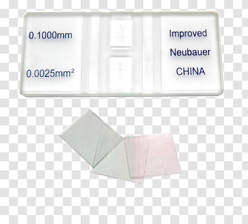 Hemocytometer Cover Slip Glass Microscope Slides - Material Transparent PNG