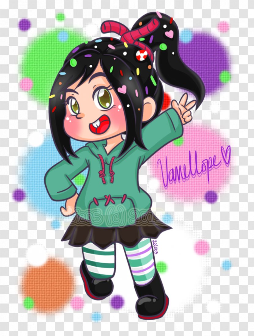 Vanellope Von Schweetz YouTube Rancis Fluggerbutter Character Art - Smile - Wreck It Ralph Transparent PNG