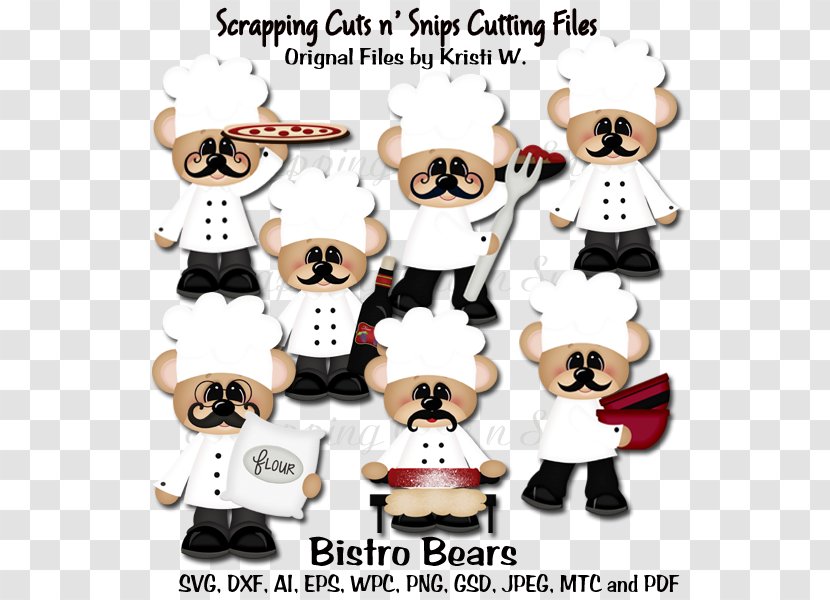 Bistro Restaurant Canidae Pattern Design - Bear Cooking Games Transparent PNG