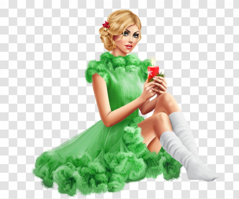 Christmas Day - Green - Toy Doll Transparent PNG