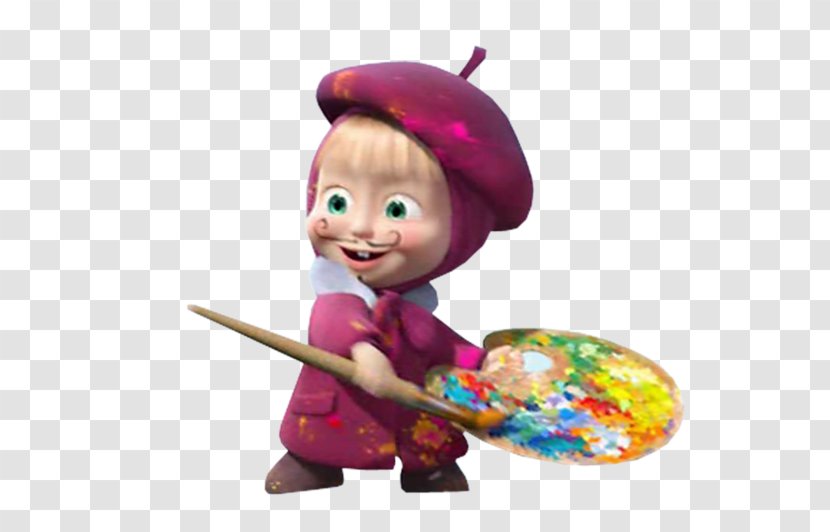 Masha And The Bear Drawing Painter - Toy - Blog Transparent PNG