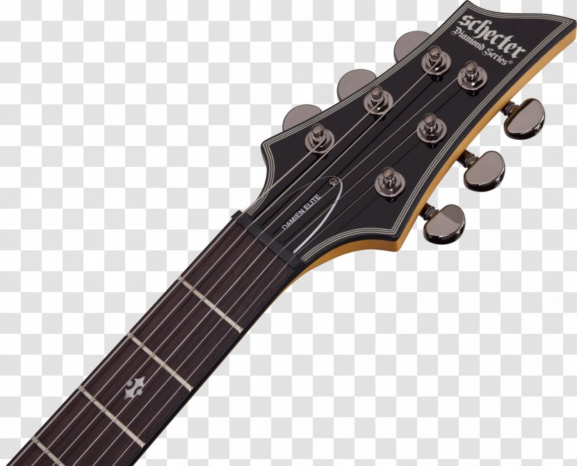 Acoustic-electric Guitar Schecter Research Musical Instruments - Emg Inc - Headstock Transparent PNG