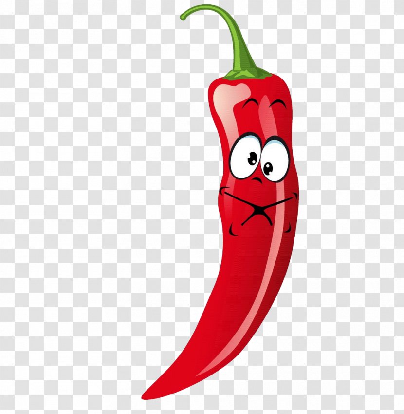 Chili Con Carne Bell Pepper Vegetable Pungency - Seed - Red Cartoon Face Transparent PNG