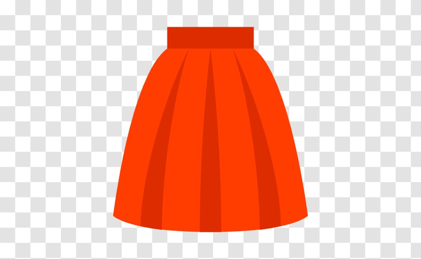 Dress Skirt - Orange - Clothes Transparent PNG