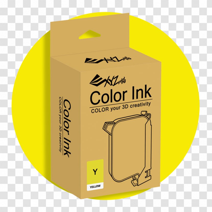Yellow Ink Cartridge Inkjet Printing Printer - Color Transparent PNG