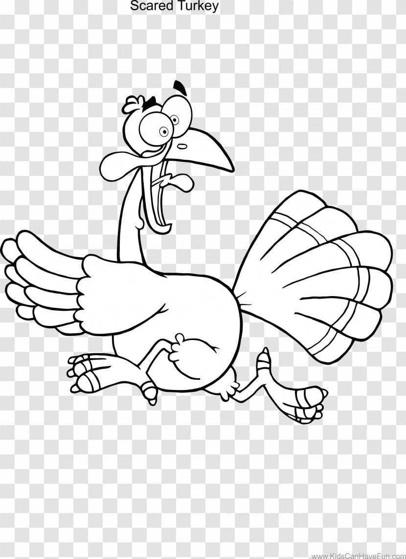 Turkey Clip Art Vector Graphics Black And White Illustration - Watercolor - Thanksgiving Transparent PNG