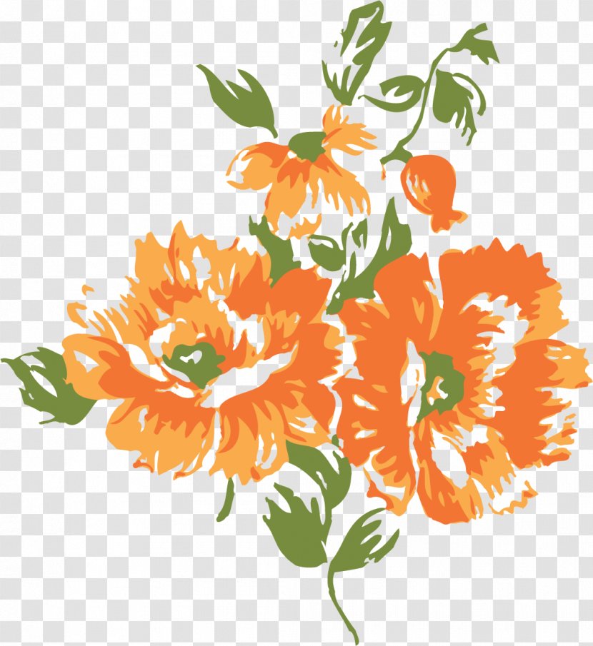 Flower Orange Blossom Clip Art - Cut Flowers - Cool Designs Transparent PNG