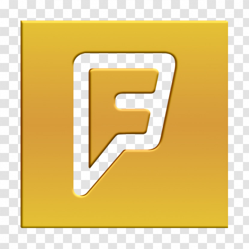 Foursquare Icon Solid Social Media Logos Icon Transparent PNG