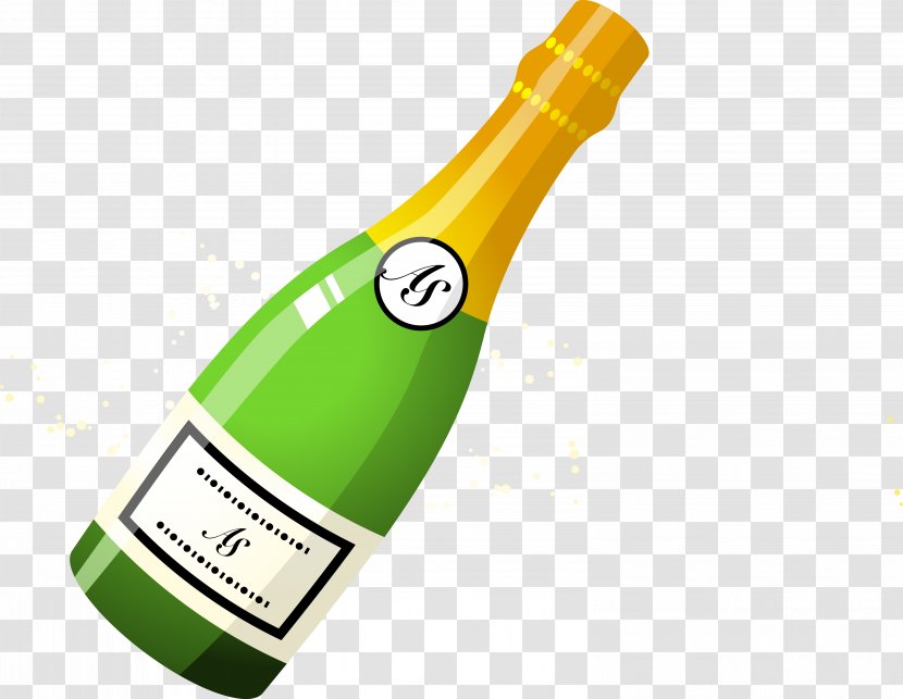 Champagne Beer Bottle Photography - Alcoholic Drink - Vector Wine Transparent PNG