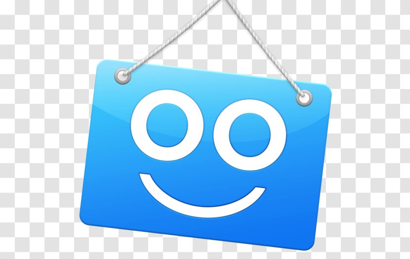 Smiley Brand - Blue Transparent PNG