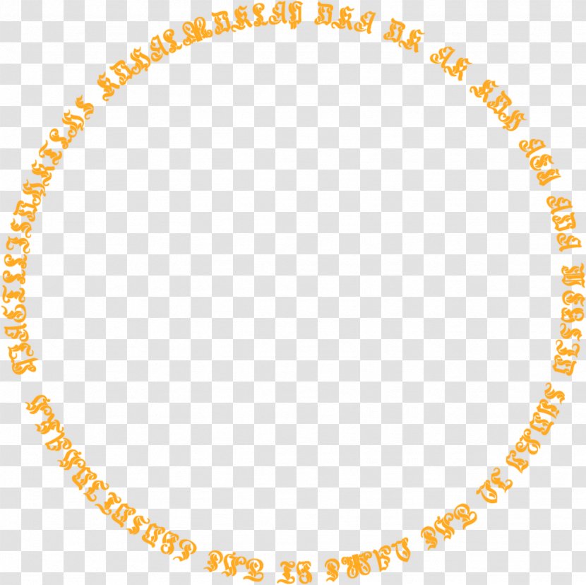 Orange Simple Pattern Circle Border Texture - Symmetry - Seal Of Louisiana Transparent PNG