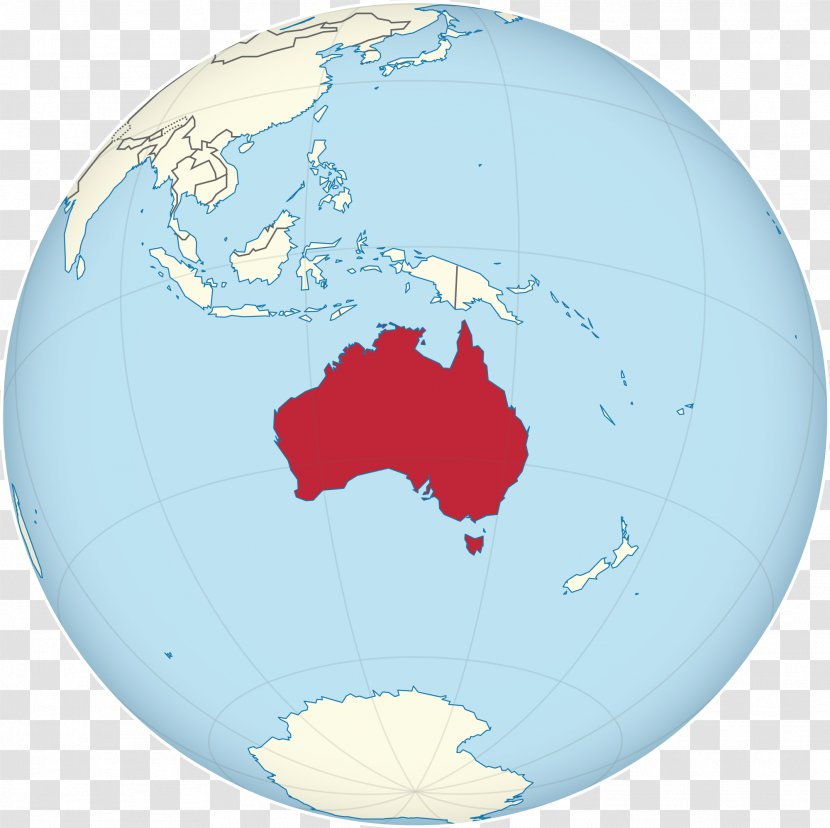 Geography Of Australia Globe Map - Sky - Indoaustralian Plate Transparent PNG