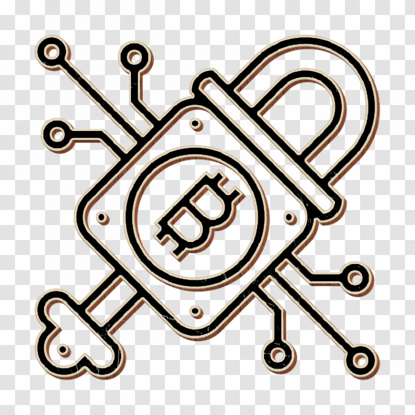 Cryptography Icon Bitcoin Icon Blockchain Icon Transparent PNG