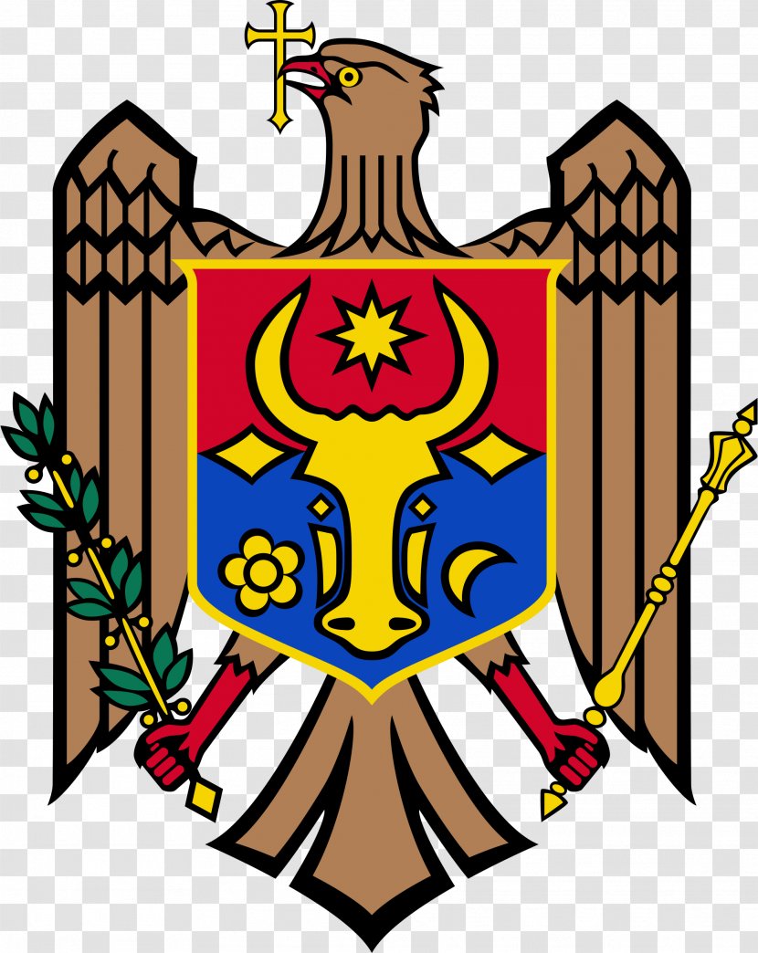 Flag Of Moldova Moldavian Soviet Socialist Republic Autonomous Coat Arms - Yellow - Usa Gerb Transparent PNG