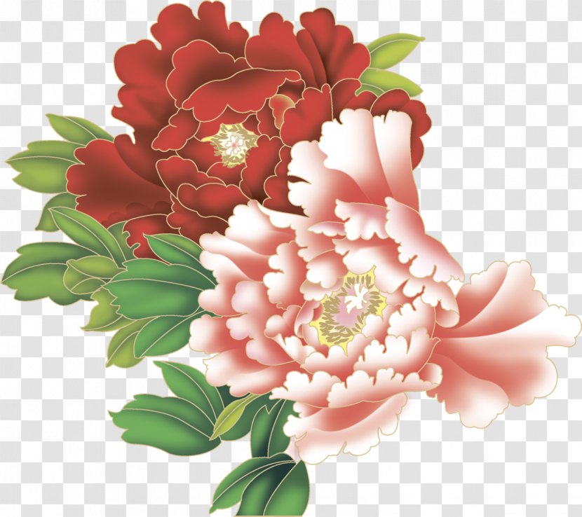 Moutan Peony Paper Transparent PNG